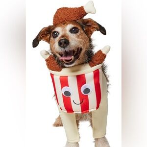 Pet costume fried chicken bucket size MEDIUM